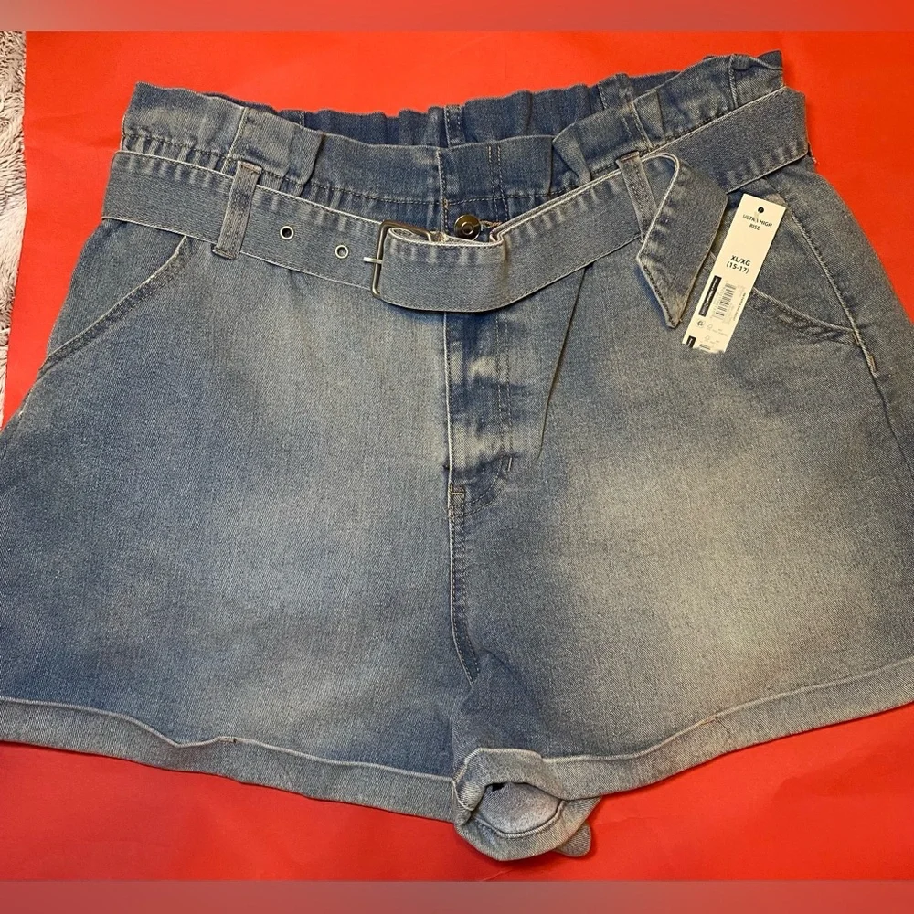 No Boundaries denim belt shirts, 15-17